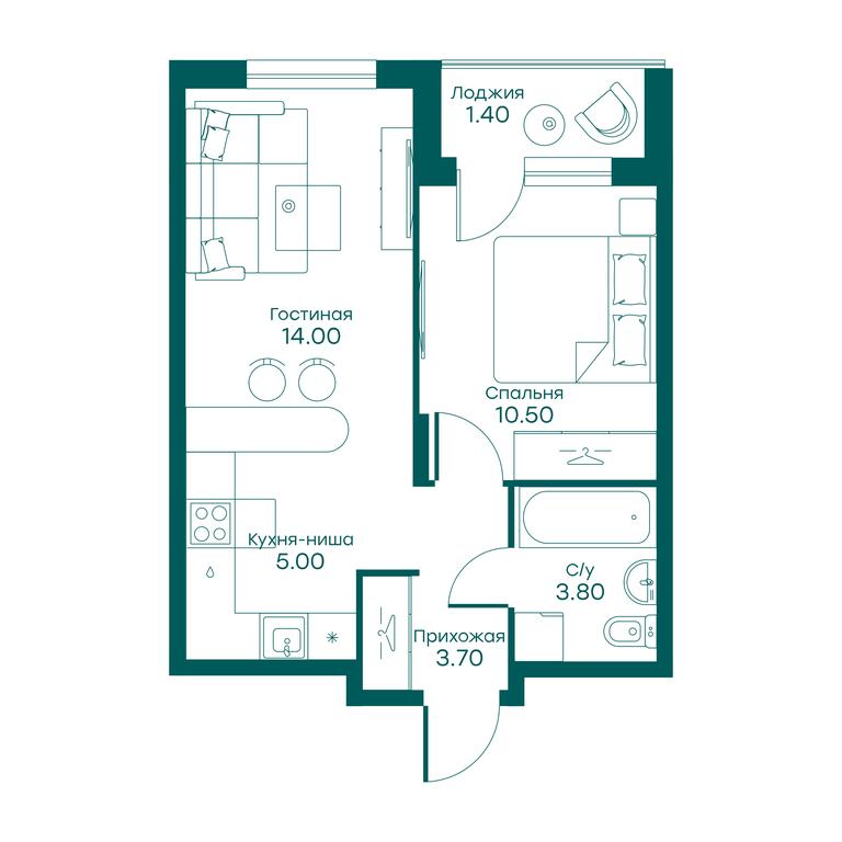1-BD Apartment Sale, 37平方米 at Ravnovesie, zhiloy kompleks Ravnovesiye, selo Perkhushkovo, Odintsovskiy City District, Moscow Region, Russia #1 1-BD Apartment Sale, 37平方米 at Ravnovesie, zhiloy kompleks Ravnovesiye, selo Perkhushkovo, Odintsovskiy City District, Moscow Region, Russia #1