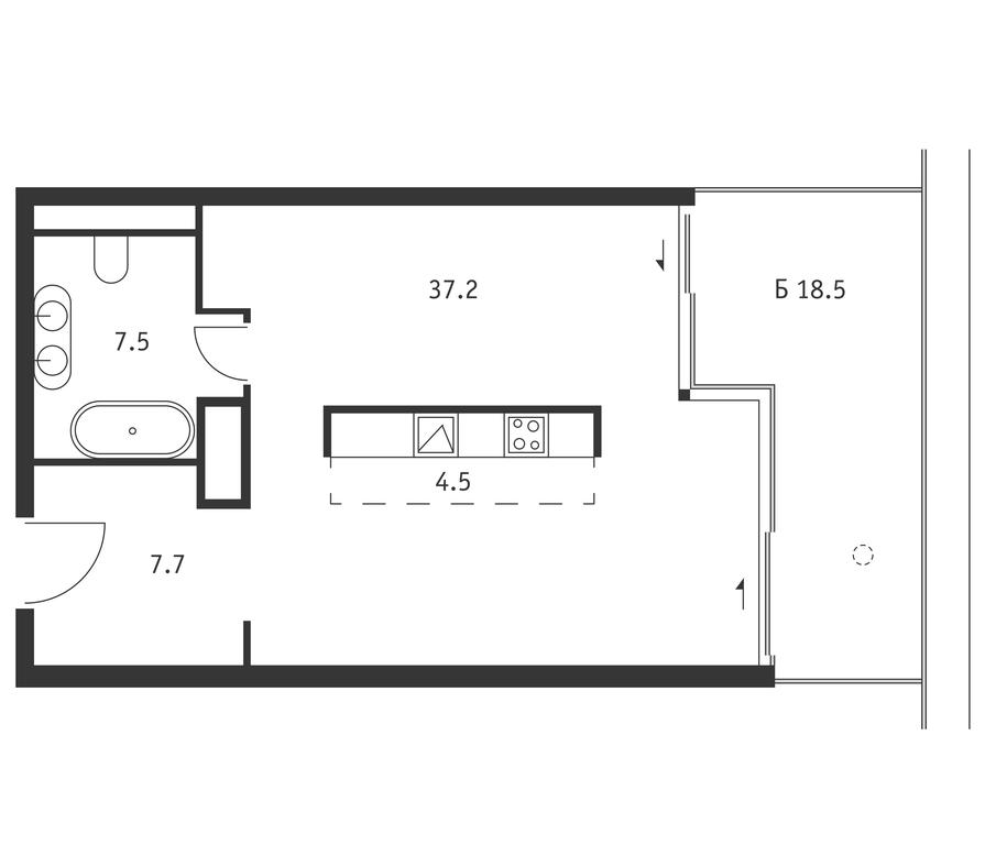 Apartment Sale, 62.5 sq. m. at Badaevskiy, Kutuzovsky Avenue, 12с3, Moscow, Russia #1 Apartment Sale, 62.5 sq. m. at Badaevskiy, Kutuzovsky Avenue, 12с3, Moscow, Russia #1