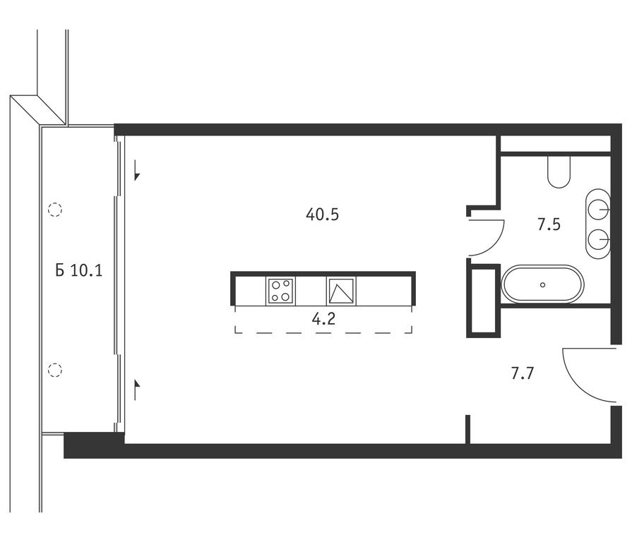 Apartment Sale, 62.9 sq. m. at Badaevskiy, Kutuzovsky Avenue, 12с3, Moscow, Russia #1 Apartment Sale, 62.9 sq. m. at Badaevskiy, Kutuzovsky Avenue, 12с3, Moscow, Russia #1