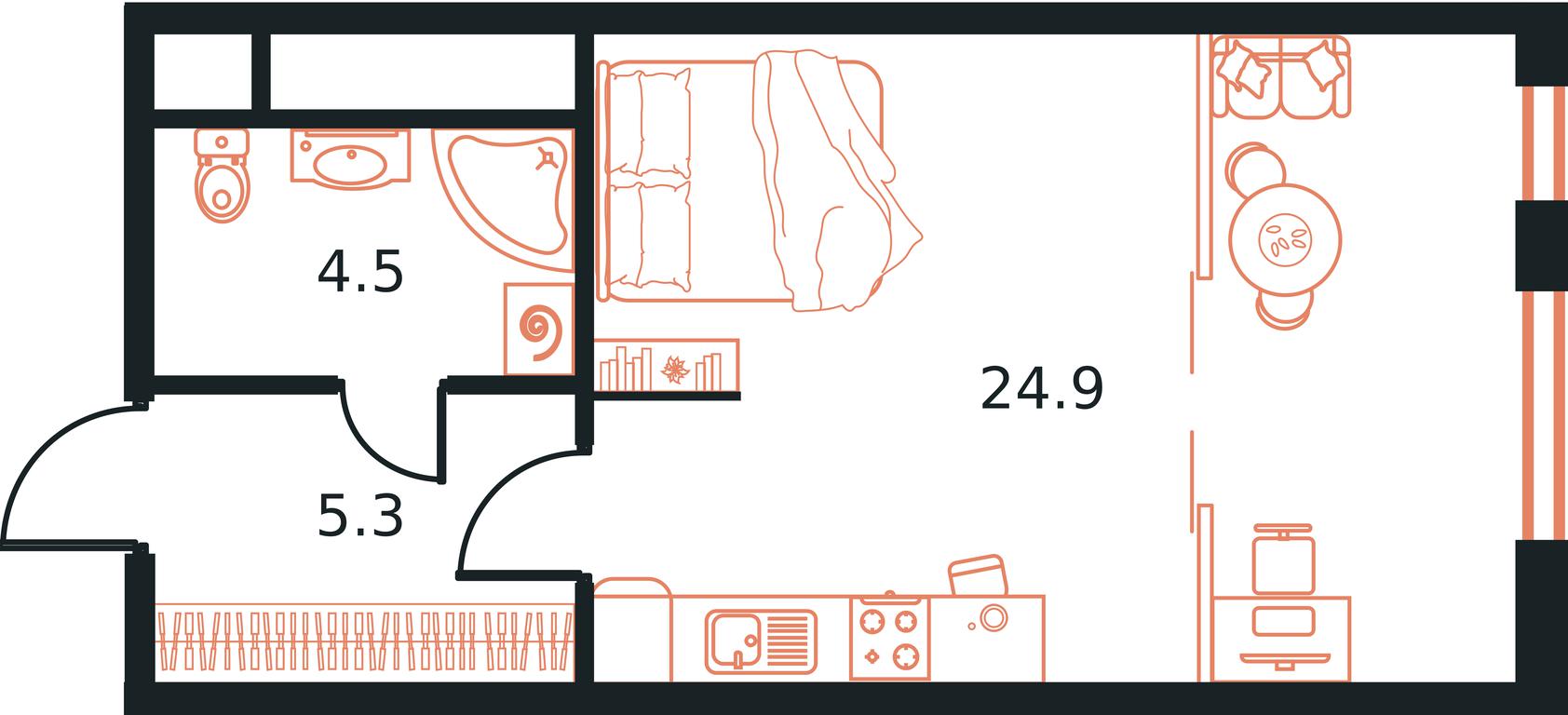 Apartment Sale, 34.7 sq. m. at West Tower, Aminyevskoye Highway, 6, Moscow, Russia #1 Apartment Sale, 34.7 sq. m. at West Tower, Aminyevskoye Highway, 6, Moscow, Russia #1