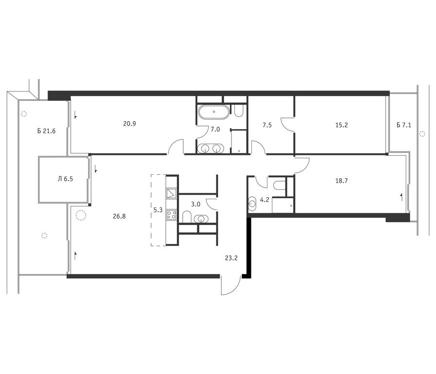 3-BD Apartment Sale, 143.7平方米 at Badaevskiy, Kutuzovsky Avenue, 12с3, Moscow, Russia #1 3-BD Apartment Sale, 143.7平方米 at Badaevskiy, Kutuzovsky Avenue, 12с3, Moscow, Russia #1