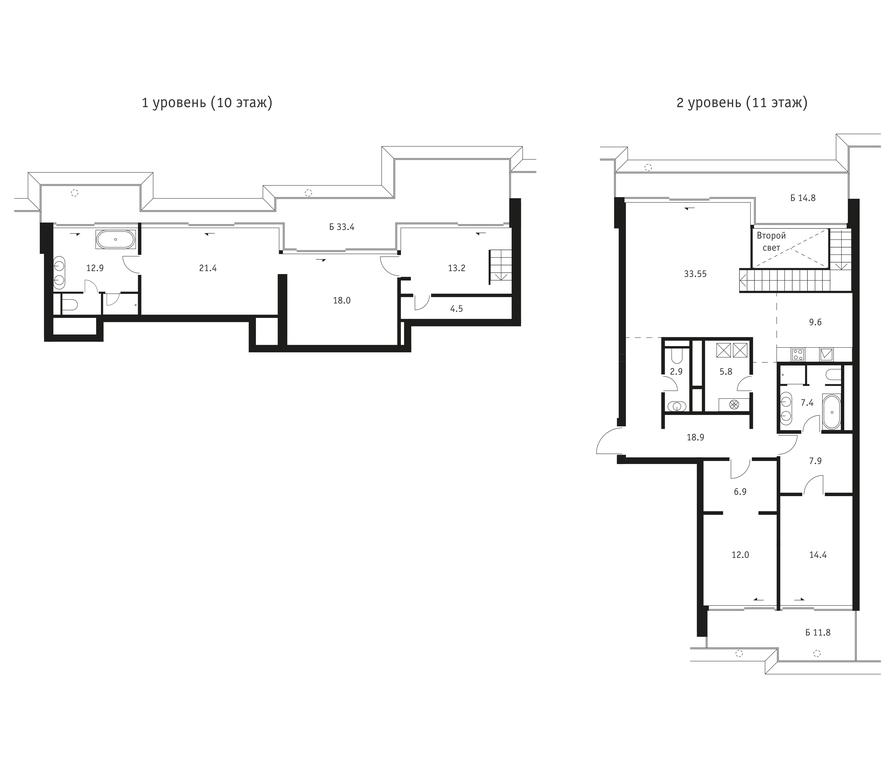 2-BD Apartment Sale, 207.4 sq. m. at Badaevskiy, Kutuzovsky Avenue, 12с3, Moscow, Russia #1 2-BD Apartment Sale, 207.4 sq. m. at Badaevskiy, Kutuzovsky Avenue, 12с3, Moscow, Russia #1