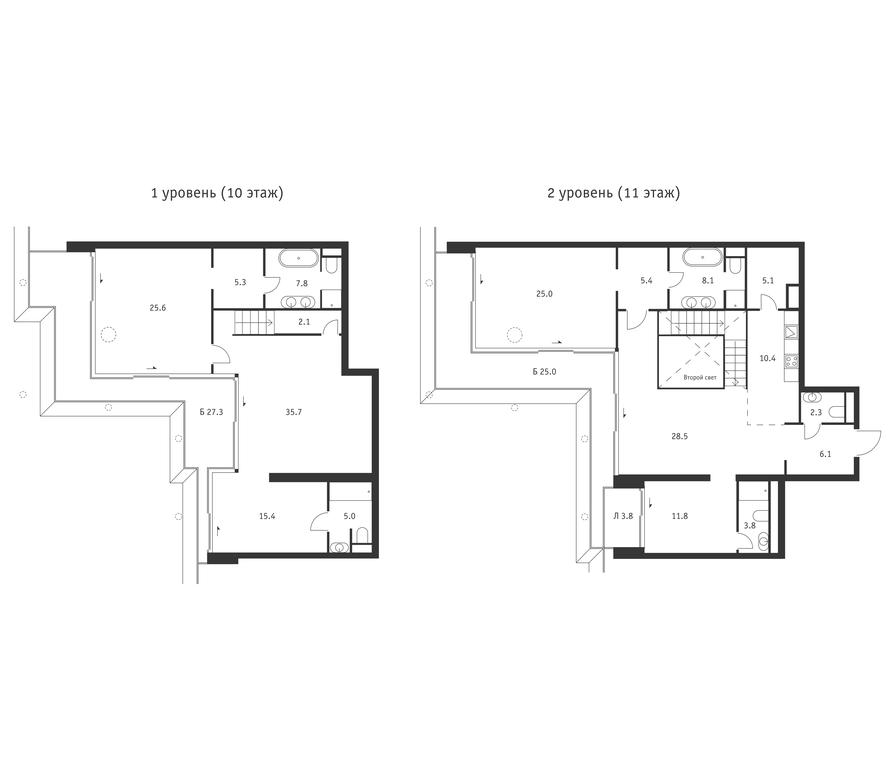 4-BD Apartment Sale, 221 sq. m. at Badaevskiy, Kutuzovsky Avenue, 12с3, Moscow, Russia #1