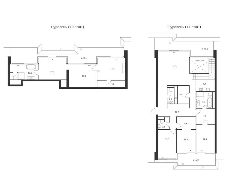3-BD Apartment Sale, 228 sq. m. at Badaevskiy, Kutuzovsky Avenue, 12с3, Moscow, Russia #1