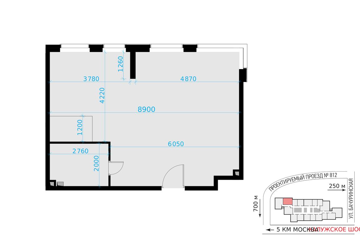 2-BD Apartment Sale, 54.6平方米 at Novaya Zvezda, Bachurinskaya ulitsa, 11, Settlement of Kommunarka, Moscow, Russia #1 2-BD Apartment Sale, 54.6平方米 at Novaya Zvezda, Bachurinskaya ulitsa, 11, Settlement of Kommunarka, Moscow, Russia #1