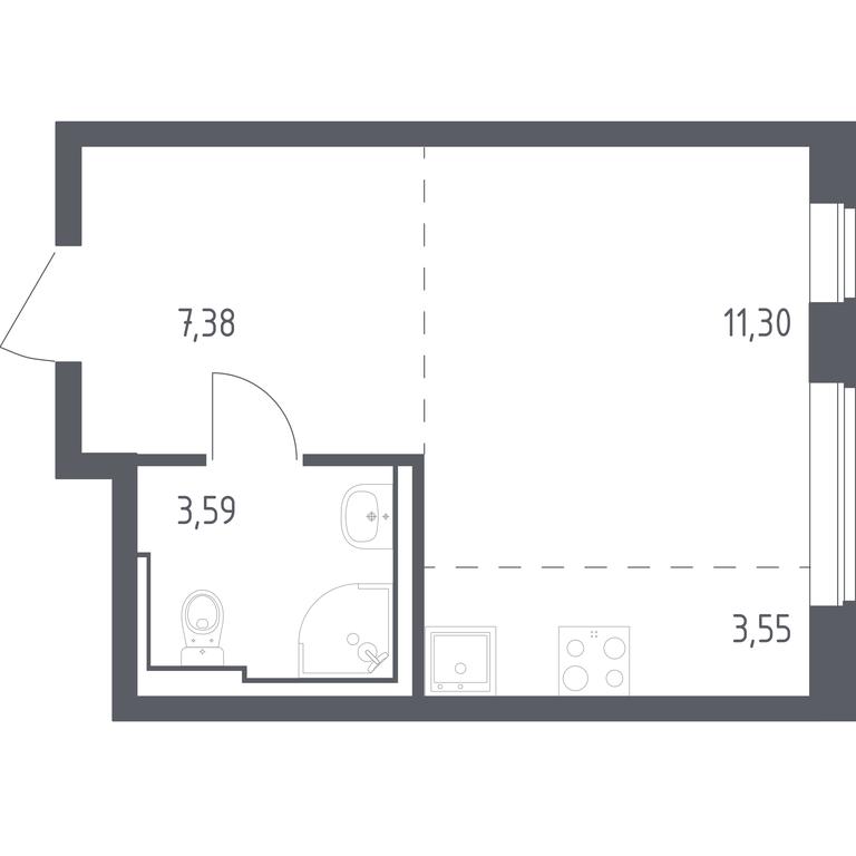 Apartment Sale, 25.82 sq. m. at Ostafevo, Ostafyevskoe Highway, 12к1, Ryazanovskoe Settlement, Moscow, Russia #1 Apartment Sale, 25.82 sq. m. at Ostafevo, Ostafyevskoe Highway, 12к1, Ryazanovskoe Settlement, Moscow, Russia #1