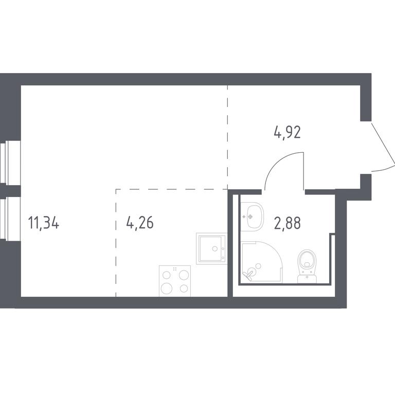 Apartment Sale, 23.4平方米 at Ostafevo, Ostafyevskoe Highway, 12к1, Ryazanovskoe Settlement, Moscow, Russia #1 Apartment Sale, 23.4平方米 at Ostafevo, Ostafyevskoe Highway, 12к1, Ryazanovskoe Settlement, Moscow, Russia #1