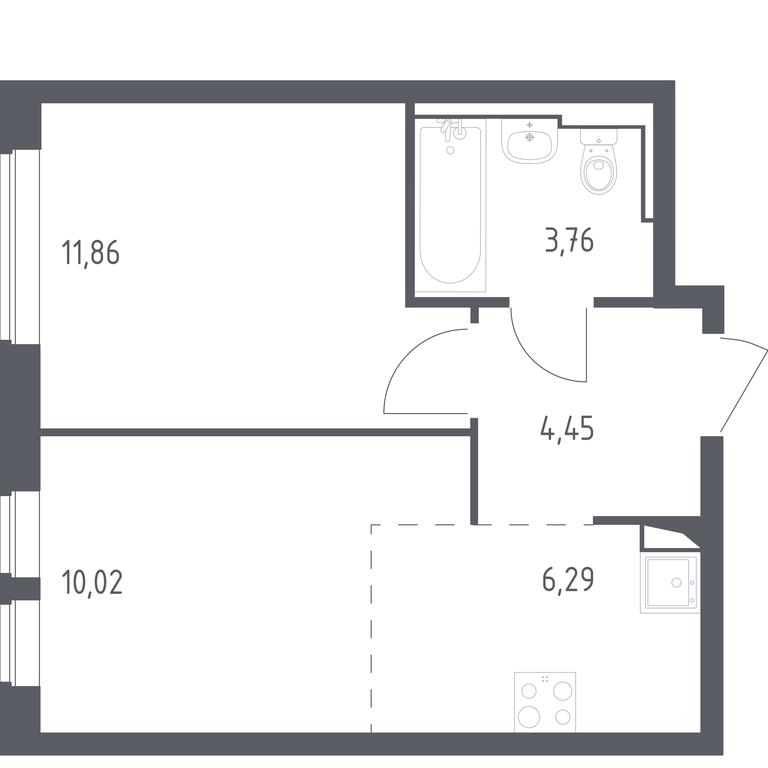 Apartment Sale, 36.38 sq. m. at Ostafevo, Ostafyevskoe Highway, 12к1, Ryazanovskoe Settlement, Moscow, Russia #1