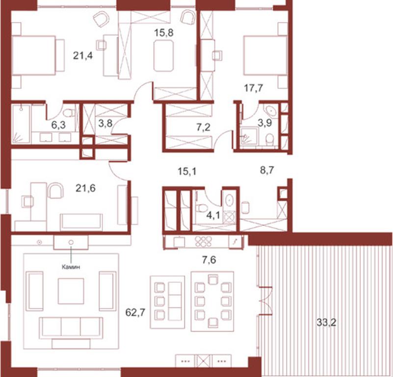 Продажа 2-комн. квартиры, 227,8 м² в ЖК «Сервисные резиденции в клубных особняках «Ильинка 3/8»», улица Ильинка, 3/8с4, Москва, Россия #1