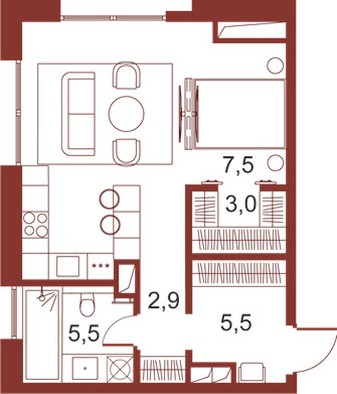 Apartment Sale, 47.7 sq. m. at Ilinka 3/8, Ilyinka Street, 3/8с4, Moscow, Russia #1 Apartment Sale, 47.7 sq. m. at Ilinka 3/8, Ilyinka Street, 3/8с4, Moscow, Russia #1
