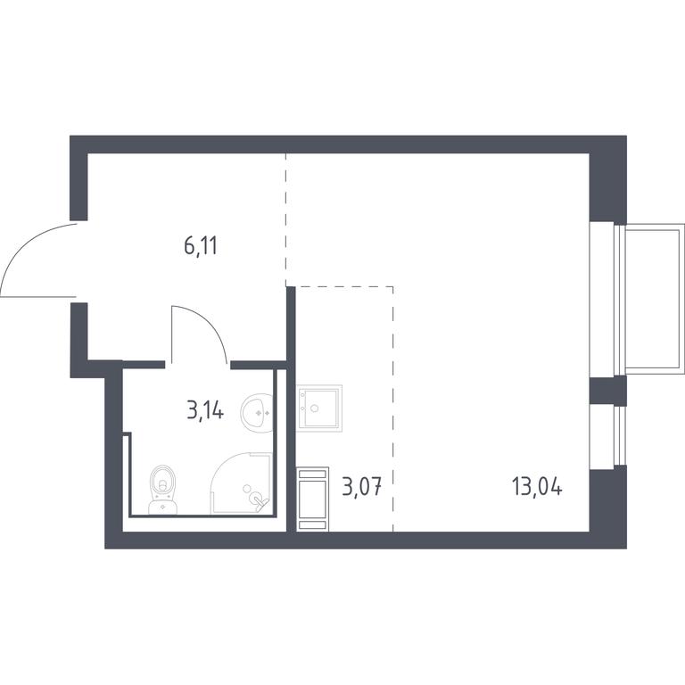 Apartment Sale, 25.2平方米 at Tomilino Park, 1-y kvartal, posyolok Zhilino-1, Lubertsy City District, Moscow Region, Russia #1 Apartment Sale, 25.2平方米 at Tomilino Park, 1-y kvartal, posyolok Zhilino-1, Lubertsy City District, Moscow Region, Russia #1
