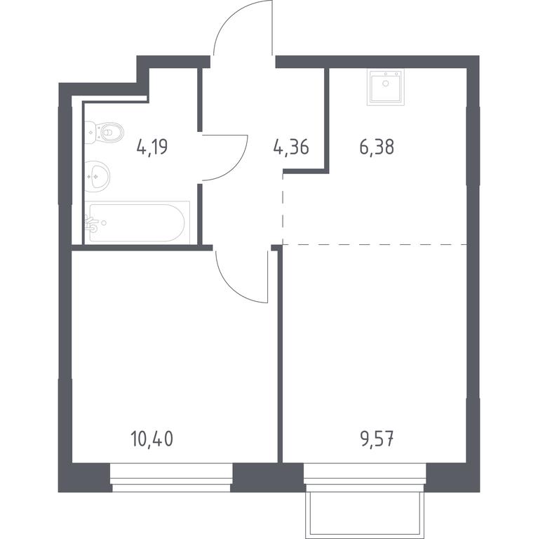 Apartment Sale, 34.8 sq. m. at Tomilino Park, 1-y kvartal, posyolok Zhilino-1, Lubertsy City District, Moscow Region, Russia #1 Apartment Sale, 34.8 sq. m. at Tomilino Park, 1-y kvartal, posyolok Zhilino-1, Lubertsy City District, Moscow Region, Russia #1