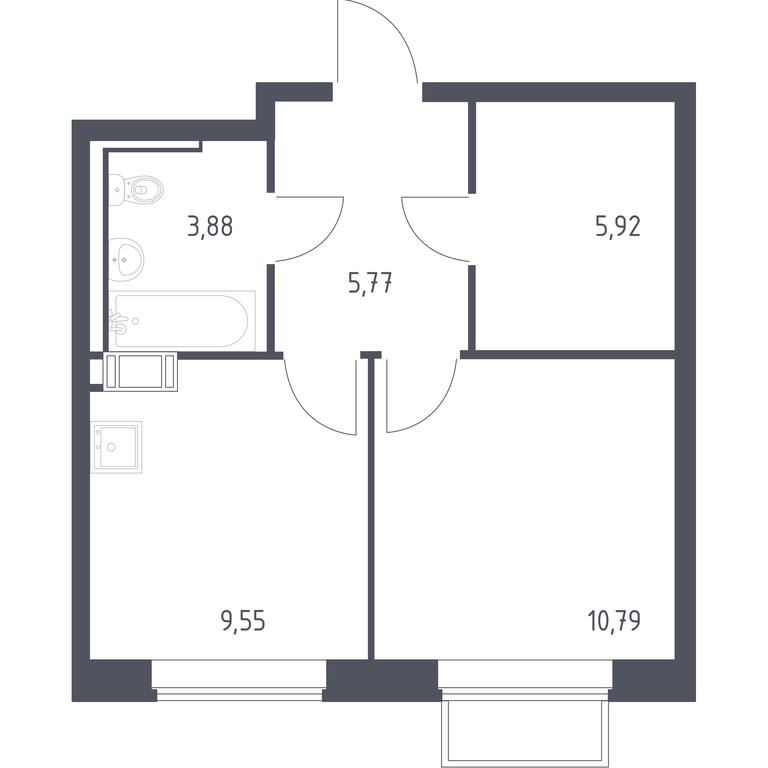 Apartment Sale, 35.7平方米 at Tomilino Park, 1-y kvartal, posyolok Zhilino-1, Lubertsy City District, Moscow Region, Russia #1 Apartment Sale, 35.7平方米 at Tomilino Park, 1-y kvartal, posyolok Zhilino-1, Lubertsy City District, Moscow Region, Russia #1