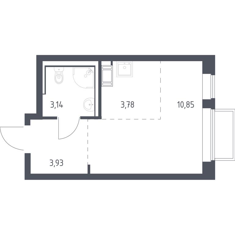 Apartment Sale, 21.4 sq. m. at Tomilino Park, 1-y kvartal, posyolok Zhilino-1, Lubertsy City District, Moscow Region, Russia #1 Apartment Sale, 21.4 sq. m. at Tomilino Park, 1-y kvartal, posyolok Zhilino-1, Lubertsy City District, Moscow Region, Russia #1