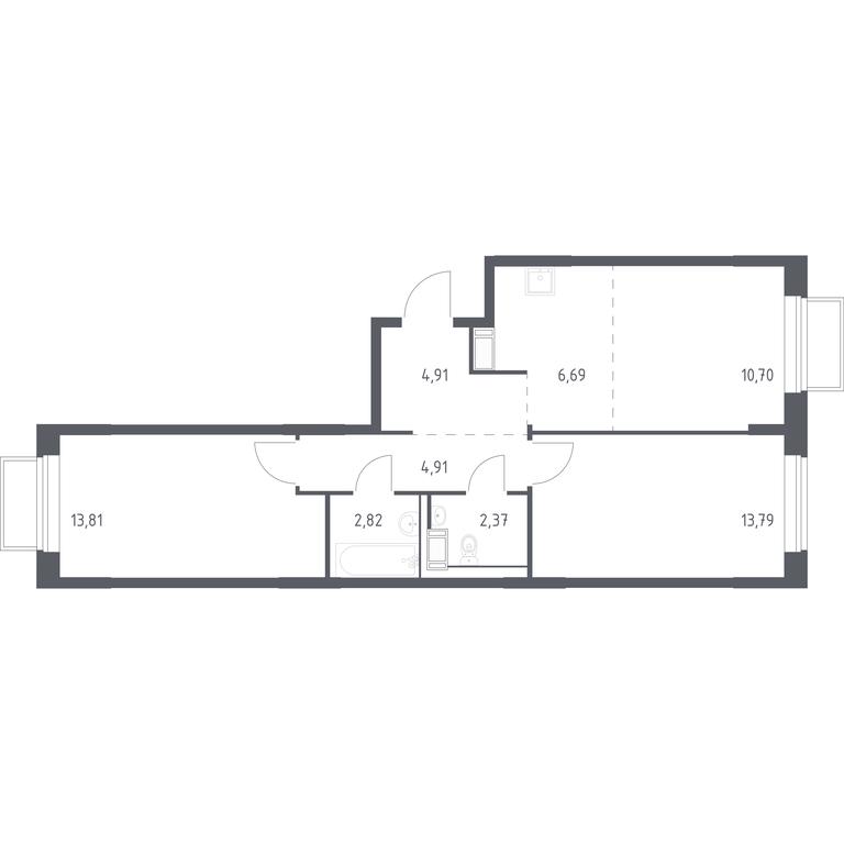 1-BD Apartment Sale, 59 sq. m. at Tomilino Park, 1-y kvartal, posyolok Zhilino-1, Lubertsy City District, Moscow Region, Russia #1 1-BD Apartment Sale, 59 sq. m. at Tomilino Park, 1-y kvartal, posyolok Zhilino-1, Lubertsy City District, Moscow Region, Russia #1
