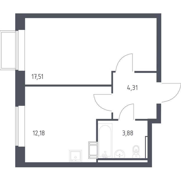 Apartment Sale, 37.7 sq. m. at Tomilino Park, 1-y kvartal, posyolok Zhilino-1, Lubertsy City District, Moscow Region, Russia #1 Apartment Sale, 37.7 sq. m. at Tomilino Park, 1-y kvartal, posyolok Zhilino-1, Lubertsy City District, Moscow Region, Russia #1