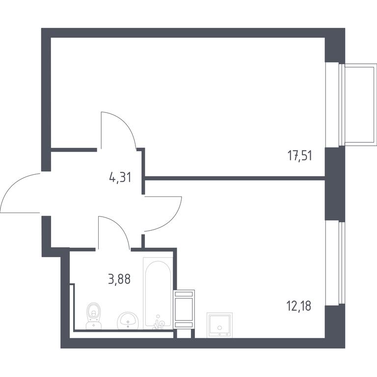 Apartment Sale, 37.6 sq. m. at Tomilino Park, 1-y kvartal, posyolok Zhilino-1, Lubertsy City District, Moscow Region, Russia #1 Apartment Sale, 37.6 sq. m. at Tomilino Park, 1-y kvartal, posyolok Zhilino-1, Lubertsy City District, Moscow Region, Russia #1