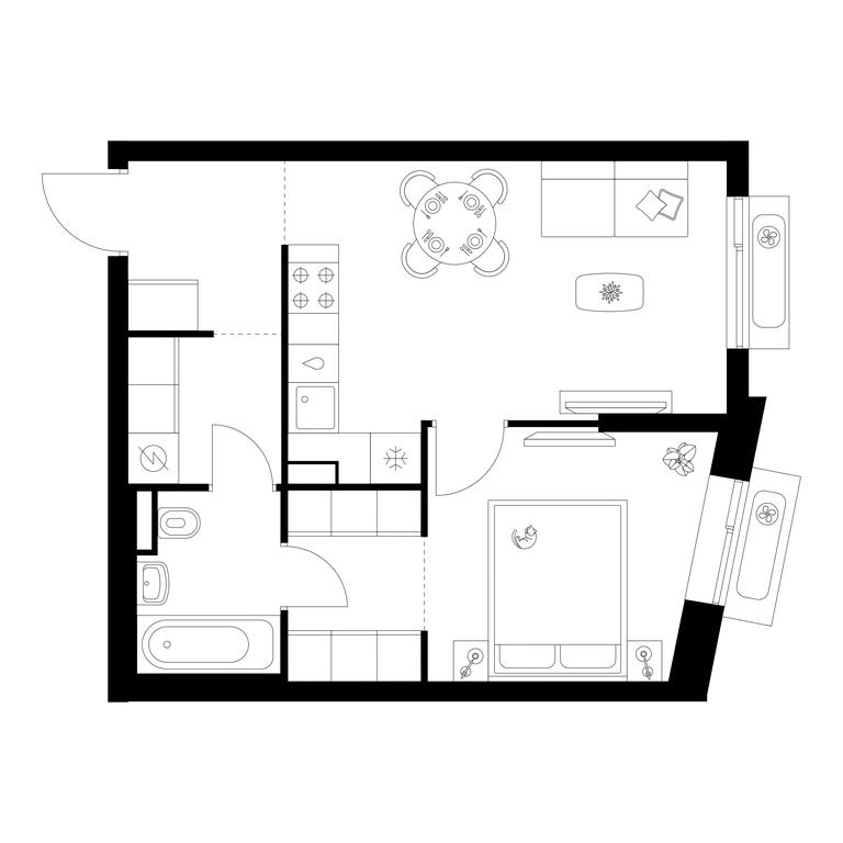 Продажа 1-комн. квартиры, 40,3 м² в ЖК «Саларьево парк», Саларьевская улица, 8к1, поселение Московский, Москва, Россия #1 Продажа 1-комн. квартиры, 40,3 м² в ЖК «Саларьево парк», Саларьевская улица, 8к1, поселение Московский, Москва, Россия #1