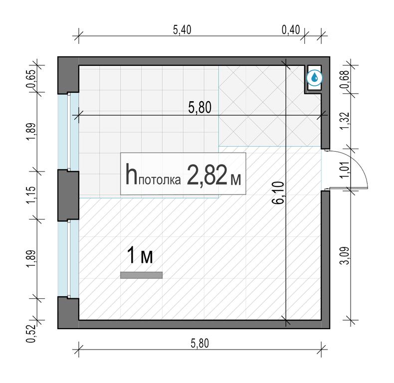 1-BD Apartment Sale, 34 sq. m. at Belyi Grad, Tsentralnaya Street, 1, Mytischi, Moscow Region, Russia #2 1-BD Apartment Sale, 34 sq. m. at Belyi Grad, Tsentralnaya Street, 1, Mytischi, Moscow Region, Russia #2