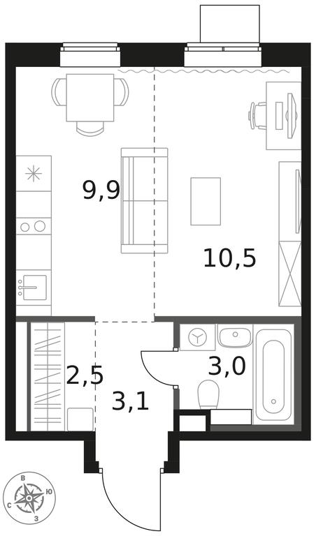 Apartment Sale, 29 sq. m. at 1 Himkinskij, zhiloy kompleks 1-y Khimkinskiy, kvartal Mezhdunarodny, mikrorayon Klyazma-Starbeyevo, Khimki, Moscow Region, Russia #1 Apartment Sale, 29 sq. m. at 1 Himkinskij, zhiloy kompleks 1-y Khimkinskiy, kvartal Mezhdunarodny, mikrorayon Klyazma-Starbeyevo, Khimki, Moscow Region, Russia #1