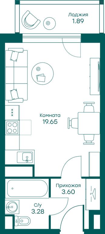 Apartment Sale, 28.7平方米 at Ravnovesie, zhiloy kompleks Ravnovesiye, selo Perkhushkovo, Odintsovskiy City District, Moscow Region, Russia #1 Apartment Sale, 28.7平方米 at Ravnovesie, zhiloy kompleks Ravnovesiye, selo Perkhushkovo, Odintsovskiy City District, Moscow Region, Russia #1