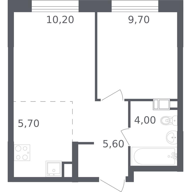 Apartment Sale, 35.2 sq. m. at Olhovy Kvartal, 5-ya ulitsa Lesnyye Polyany, posyolok Gazoprovod, Sosenskoye Settlement, Moscow, Russia #1 Apartment Sale, 35.2 sq. m. at Olhovy Kvartal, 5-ya ulitsa Lesnyye Polyany, posyolok Gazoprovod, Sosenskoye Settlement, Moscow, Russia #1