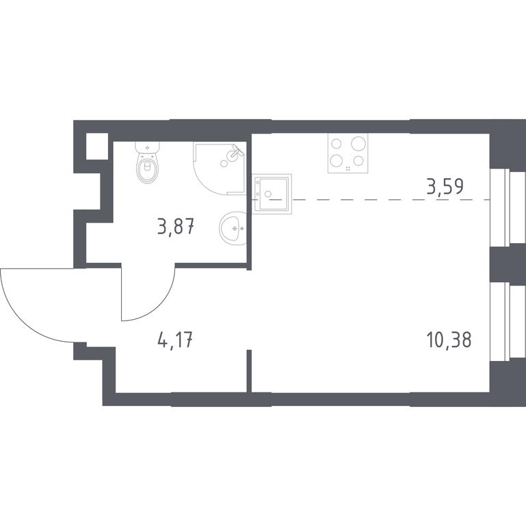 Apartment Sale, 22.01 sq. m. at Eko Bunino, prospekt Kuprina, 34к1, Sosenskoye Settlement, Moscow, Russia #1 Apartment Sale, 22.01 sq. m. at Eko Bunino, prospekt Kuprina, 34к1, Sosenskoye Settlement, Moscow, Russia #1