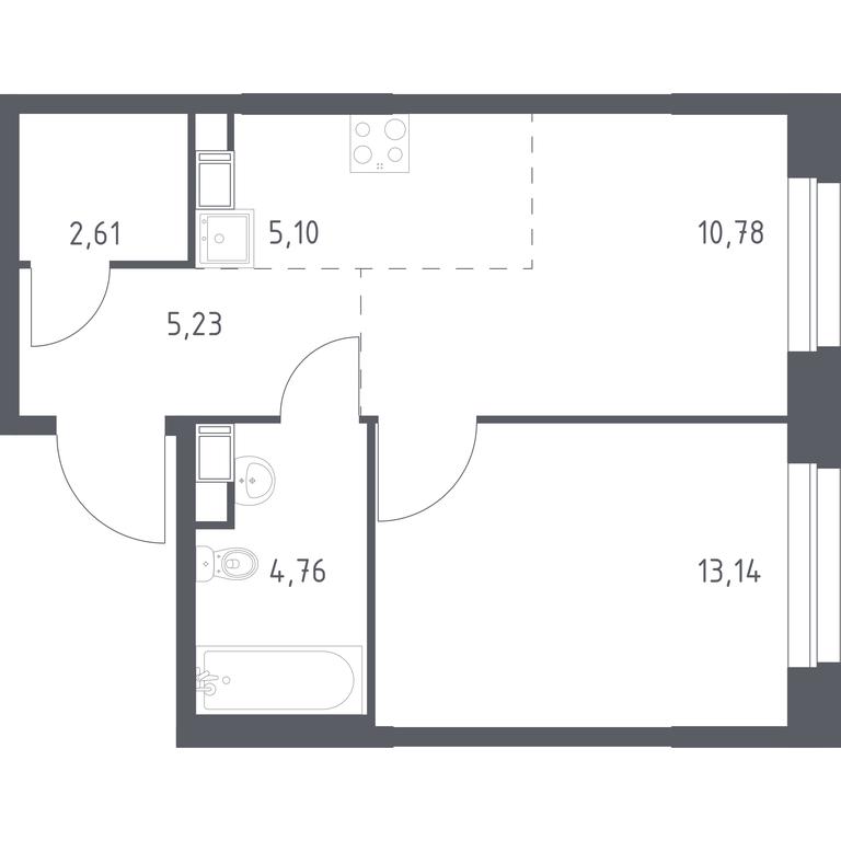 Apartment Sale, 41.62 sq. m. at Eko Bunino, prospekt Kuprina, 34к1, Sosenskoye Settlement, Moscow, Russia #1 Apartment Sale, 41.62 sq. m. at Eko Bunino, prospekt Kuprina, 34к1, Sosenskoye Settlement, Moscow, Russia #1