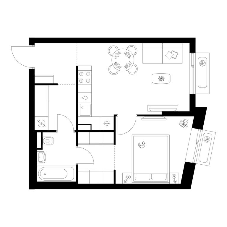 1-BD Apartment Sale, 39.2 sq. m. at Salarevo Park, Salaryevskaya Street, 8к1, Moskovskiy Settlement, Moscow, Russia #1 1-BD Apartment Sale, 39.2 sq. m. at Salarevo Park, Salaryevskaya Street, 8к1, Moskovskiy Settlement, Moscow, Russia #1
