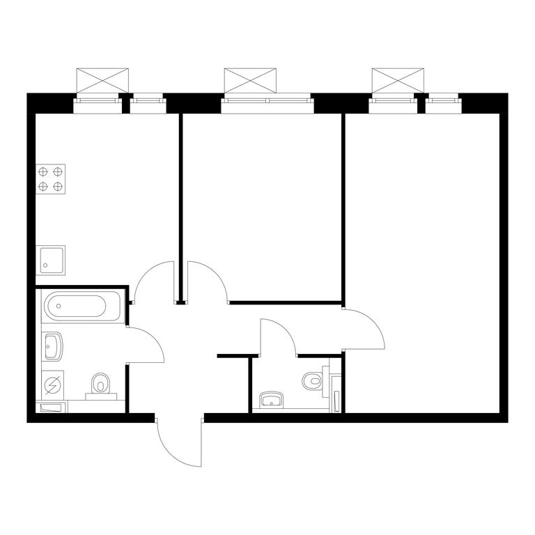 Продажа 2-комн. квартиры, 54,3 м² в ЖК «Бутово парк 2», жилой комплекс Бутово Парк, рабочий посёлок Бутово, Ленинский городской округ, Московская область, Россия #1