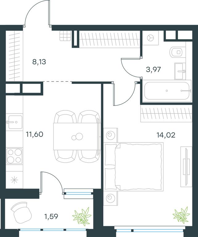 Apartment Sale, 39.3平方米 at Gorod V lesu, Gorod V Lesu Residential Complex, Village of Otradnoye, Krasnogorsk Urban District, Moscow Region, Russia #1 Apartment Sale, 39.3平方米 at Gorod V lesu, Gorod V Lesu Residential Complex, Village of Otradnoye, Krasnogorsk Urban District, Moscow Region, Russia #1