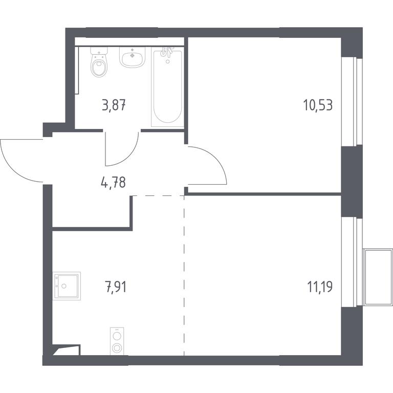 1-BD Apartment Sale, 38.28 sq. m. at Kvartal Saburovo, derevnya Saburovo, 198, Krasnogorsk City District, Moscow Region, Russia #1 1-BD Apartment Sale, 38.28 sq. m. at Kvartal Saburovo, derevnya Saburovo, 198, Krasnogorsk City District, Moscow Region, Russia #1
