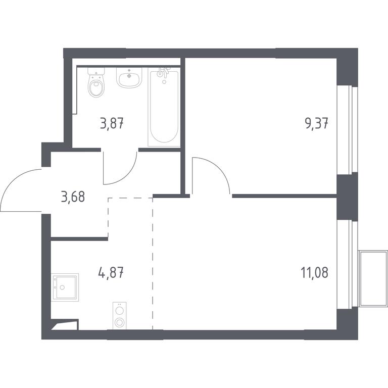 1-BD Apartment Sale, 32.87 sq. m. at Kvartal Saburovo, derevnya Saburovo, 198, Krasnogorsk City District, Moscow Region, Russia #1 1-BD Apartment Sale, 32.87 sq. m. at Kvartal Saburovo, derevnya Saburovo, 198, Krasnogorsk City District, Moscow Region, Russia #1