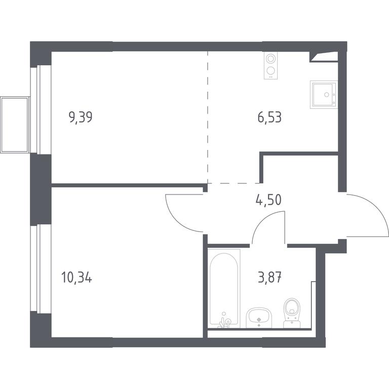 1-BD Apartment Sale, 34.63 sq. m. at Kvartal Saburovo, derevnya Saburovo, 198, Krasnogorsk City District, Moscow Region, Russia #1 1-BD Apartment Sale, 34.63 sq. m. at Kvartal Saburovo, derevnya Saburovo, 198, Krasnogorsk City District, Moscow Region, Russia #1