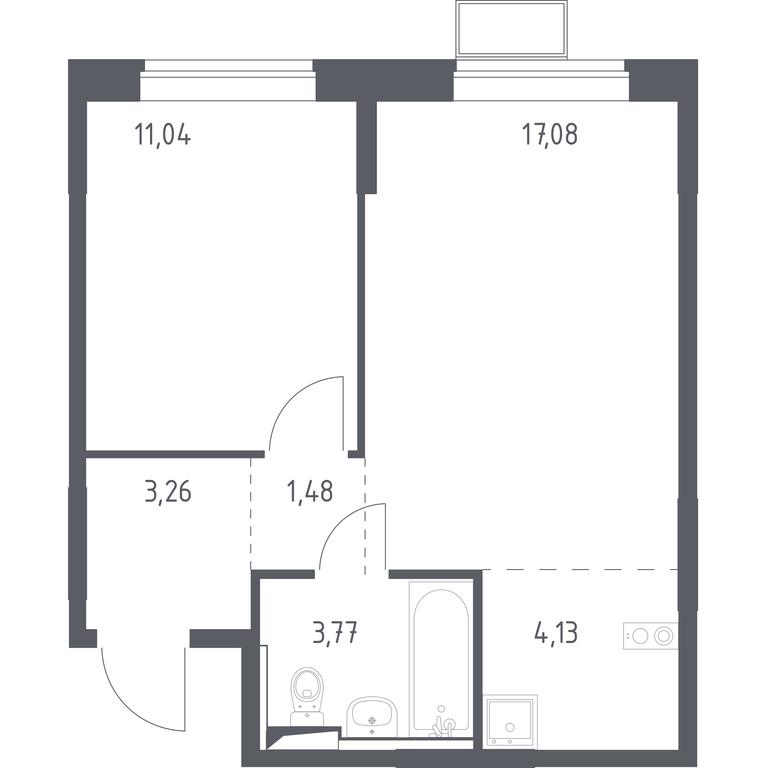1-BD Apartment Sale, 40.76 sq. m. at Kvartal Saburovo, derevnya Saburovo, 198, Krasnogorsk City District, Moscow Region, Russia #1 1-BD Apartment Sale, 40.76 sq. m. at Kvartal Saburovo, derevnya Saburovo, 198, Krasnogorsk City District, Moscow Region, Russia #1