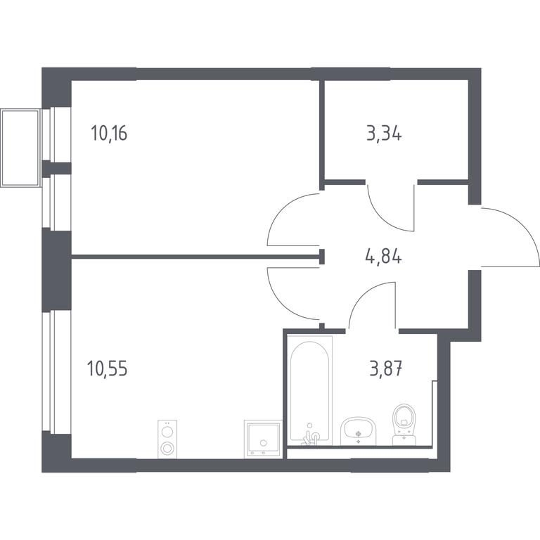 Продажа квартиры, 32,76 м² в ЖК «Квартал Сабурово», деревня Сабурово, 198, городской округ Красногорск, Московская область, Россия #1