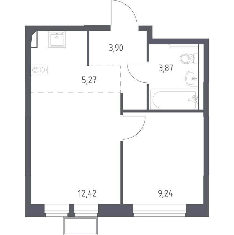 1-BD Apartment Sale, 34.7平方米 at Kvartal Saburovo, derevnya Saburovo, 198, Krasnogorsk City District, Moscow Region, Russia #1 1-BD Apartment Sale, 34.7平方米 at Kvartal Saburovo, derevnya Saburovo, 198, Krasnogorsk City District, Moscow Region, Russia #1
