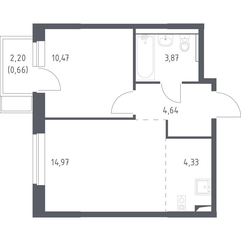 1-BD Apartment Sale, 38.94 sq. m. at Kvartal Saburovo, derevnya Saburovo, 198, Krasnogorsk City District, Moscow Region, Russia #1 1-BD Apartment Sale, 38.94 sq. m. at Kvartal Saburovo, derevnya Saburovo, 198, Krasnogorsk City District, Moscow Region, Russia #1