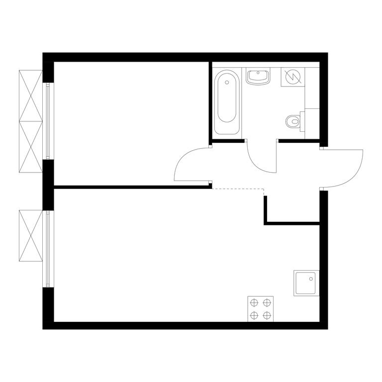 1-BD Apartment Sale, 36.1 sq. m. at Ilinskie Luga, Zapovednaya Street, 1, posyolok Ilyinskoye-Usovo, Krasnogorsk City District, Moscow Region, Russia #1 1-BD Apartment Sale, 36.1 sq. m. at Ilinskie Luga, Zapovednaya Street, 1, posyolok Ilyinskoye-Usovo, Krasnogorsk City District, Moscow Region, Russia #1