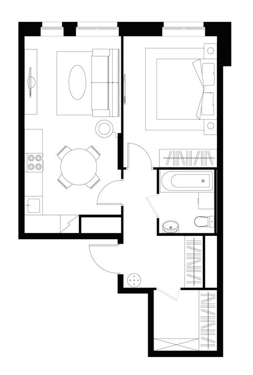 Apartment Sale, 48.1平方米 at Pervyi Moskovskiy, ulitsa Bianki, 1, Moskovskiy, Moscow, Russia #1