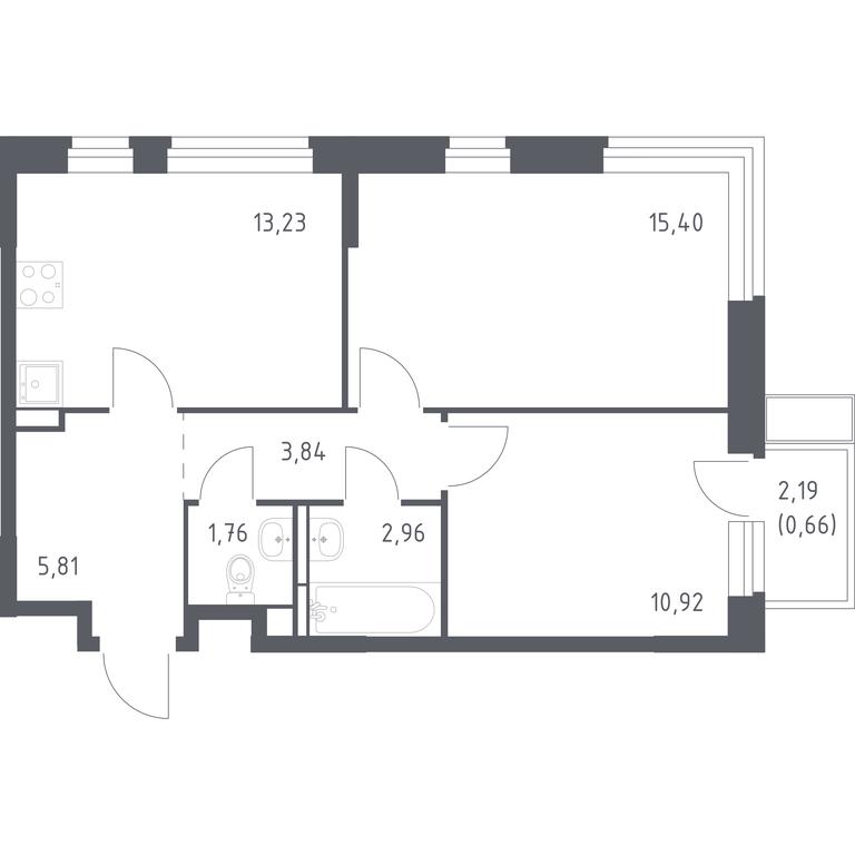 Продажа 1-комн. квартиры, 54,58 м² в ЖК «Новое Видное», деревня Калиновка, Ленинский городской округ, Московская область, Россия #1 Продажа 1-комн. квартиры, 54,58 м² в ЖК «Новое Видное», деревня Калиновка, Ленинский городской округ, Московская область, Россия #1