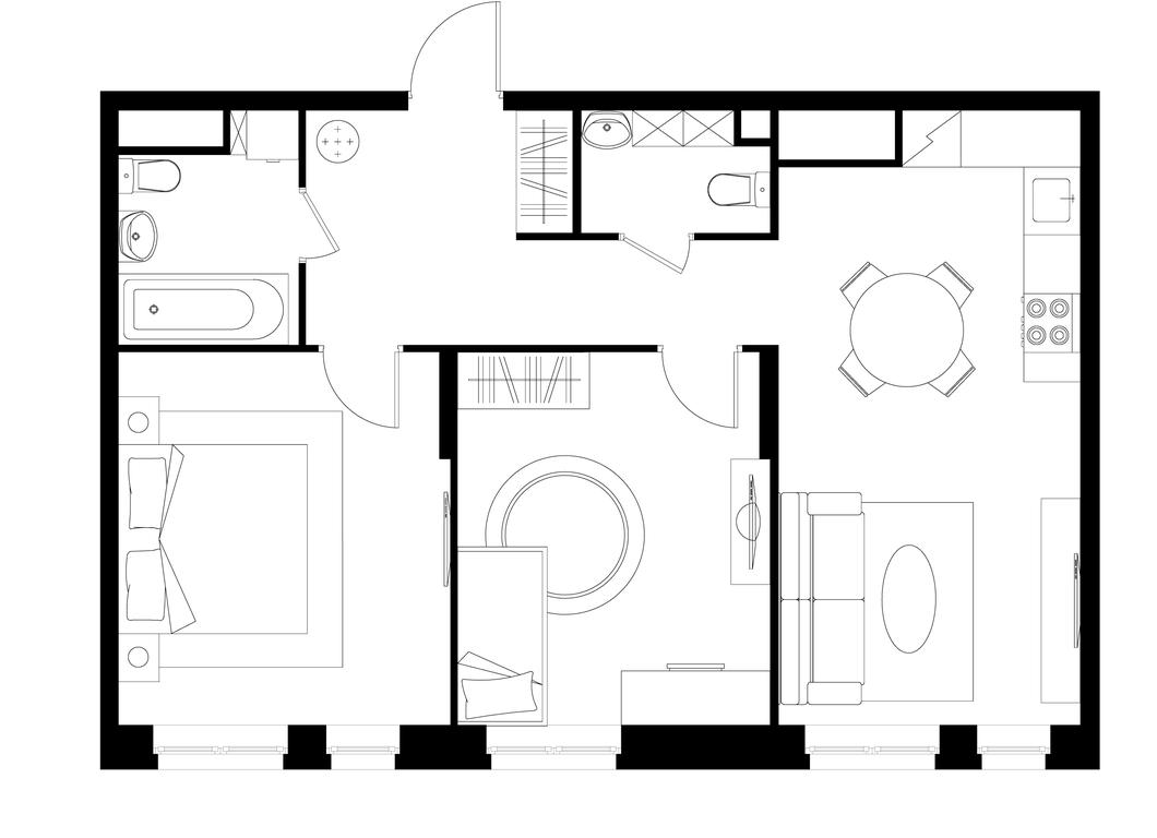 2-BD Apartment Sale, 62.5 sq. m. at Pervyi Moskovskiy, ulitsa Bianki, 1, Moskovskiy, Moscow, Russia #1