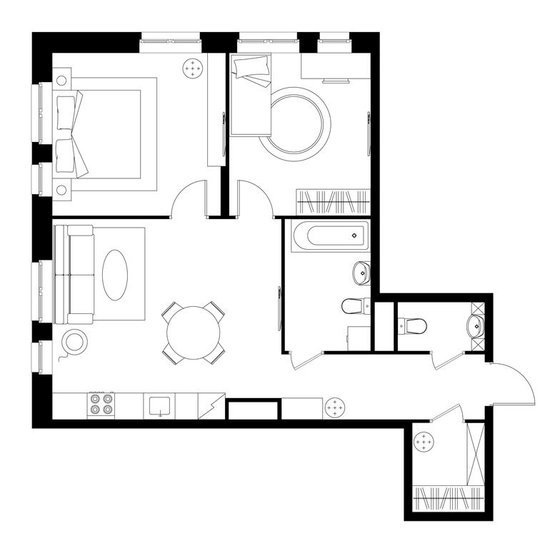 2-BD Apartment Sale, 67平方米 at Pervyi Moskovskiy, ulitsa Bianki, 1, Moskovskiy, Moscow, Russia #1