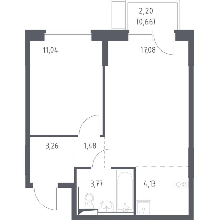 1-BD Apartment Sale, 41.42 sq. m. at Kvartal Saburovo, derevnya Saburovo, 198, Krasnogorsk City District, Moscow Region, Russia #1 1-BD Apartment Sale, 41.42 sq. m. at Kvartal Saburovo, derevnya Saburovo, 198, Krasnogorsk City District, Moscow Region, Russia #1