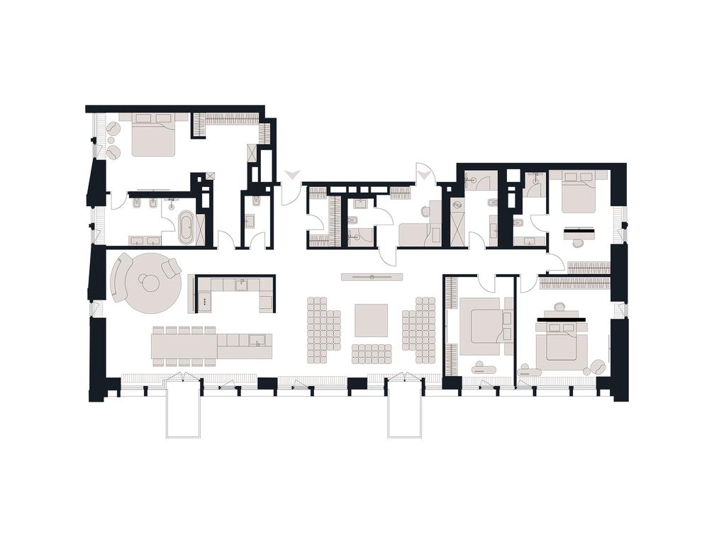 4-BD Apartment Sale, 269.4平方米 at Victory Park Residences, Bratyev Fonchenko Street, вл3, Moscow, Russia #1 4-BD Apartment Sale, 269.4平方米 at Victory Park Residences, Bratyev Fonchenko Street, вл3, Moscow, Russia #1