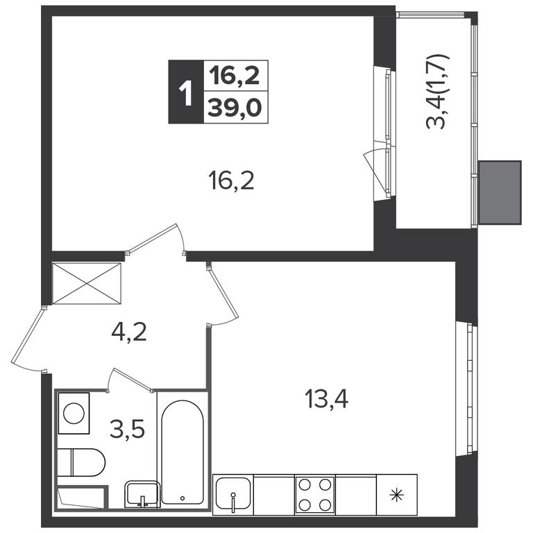 1-BD Apartment Sale, 39平方米 at Yzhnaya Bitsa, Yuzhnaya Bitsa Residential Complex, posyolok Bittsa, Leninskiy City District, Moscow Region, Russia #1 1-BD Apartment Sale, 39平方米 at Yzhnaya Bitsa, Yuzhnaya Bitsa Residential Complex, posyolok Bittsa, Leninskiy City District, Moscow Region, Russia #1