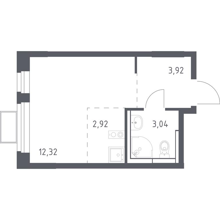 Apartment Sale, 22.2 sq. m. at Novoe Vidnoe, Kalinovka Village, Leninskiy City District, Moscow Region, Russia #1 Apartment Sale, 22.2 sq. m. at Novoe Vidnoe, Kalinovka Village, Leninskiy City District, Moscow Region, Russia #1