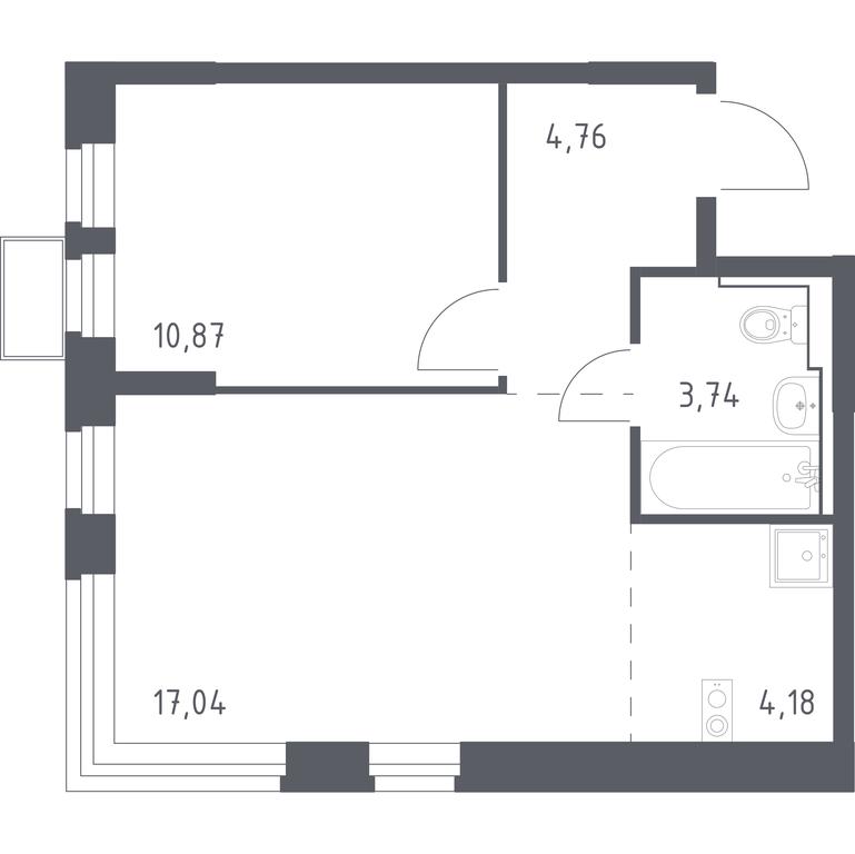 Apartment Sale, 40.59 sq. m. at Novoe Vidnoe, Kalinovka Village, Leninskiy City District, Moscow Region, Russia #1 Apartment Sale, 40.59 sq. m. at Novoe Vidnoe, Kalinovka Village, Leninskiy City District, Moscow Region, Russia #1
