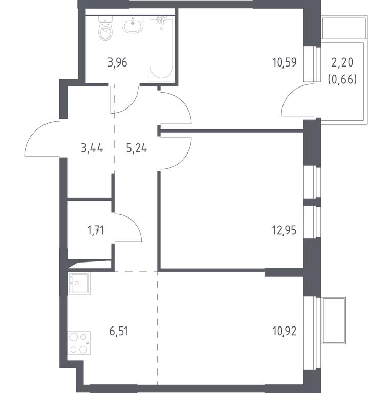 2-BD Apartment Sale, 55.98 sq. m. at Kvartal Saburovo, derevnya Saburovo, 198, Krasnogorsk City District, Moscow Region, Russia #1 2-BD Apartment Sale, 55.98 sq. m. at Kvartal Saburovo, derevnya Saburovo, 198, Krasnogorsk City District, Moscow Region, Russia #1
