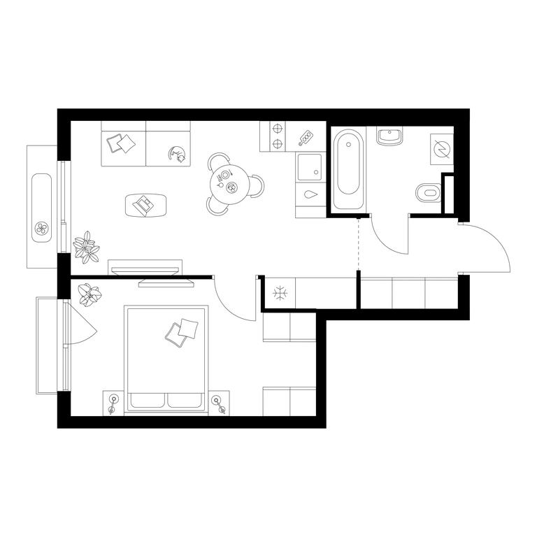 1-BD Apartment Sale, 36.4 sq. m. at Salarevo Park, Salaryevskaya Street, 8к1, Moskovskiy Settlement, Moscow, Russia #1 1-BD Apartment Sale, 36.4 sq. m. at Salarevo Park, Salaryevskaya Street, 8к1, Moskovskiy Settlement, Moscow, Russia #1